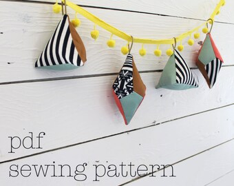 Fabric Polyhedra Sewing Pattern