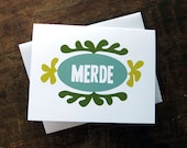 Merde - Oops, Sorry, French Greeting Card