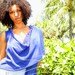 The Meditation Wrap hooded sleeveless top in Organic Hemp Fleece. Womens organic clothing.