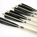 Natural Unpainted Arrows Rustic Wood Decor Black Feather Traditional Archery Set Bow and Arrow