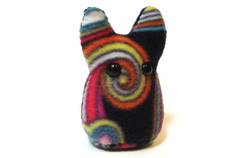 Weird Plush Monster -- Funky Something -- Colorful Small Stuffed Animal