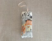 Vintage Fabric Lavender Sachet 40s Fabric