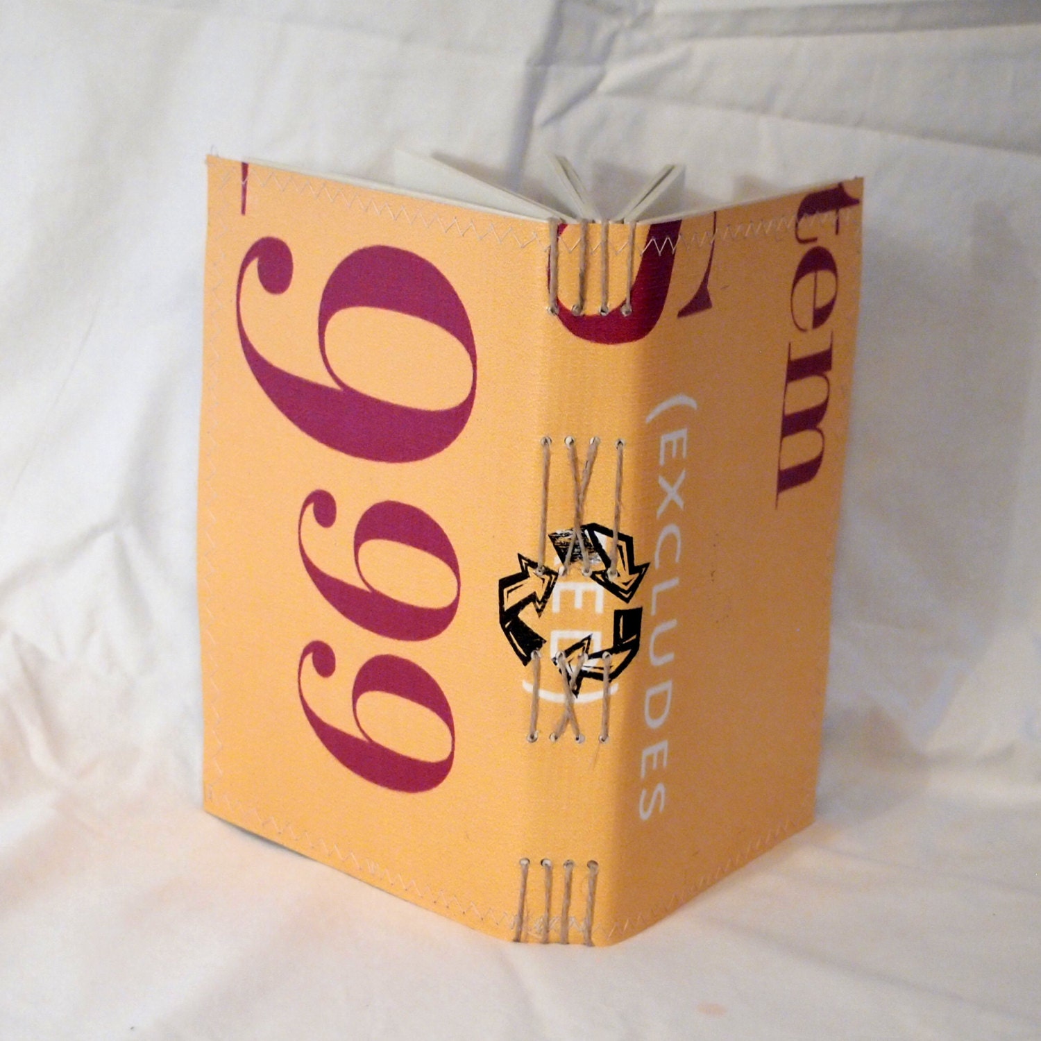 Hand Made Soft Cover Journal 240 pages Sunflower Yellow and Red Numbers
