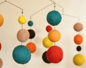Coco Bean - Eco Friendly - Natural - Felted Wool - Baby Mobile