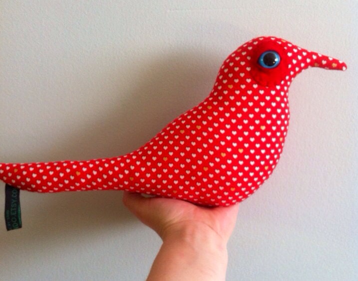 RESERVED for 250Bluewater  Romeo the Robin Love Creature