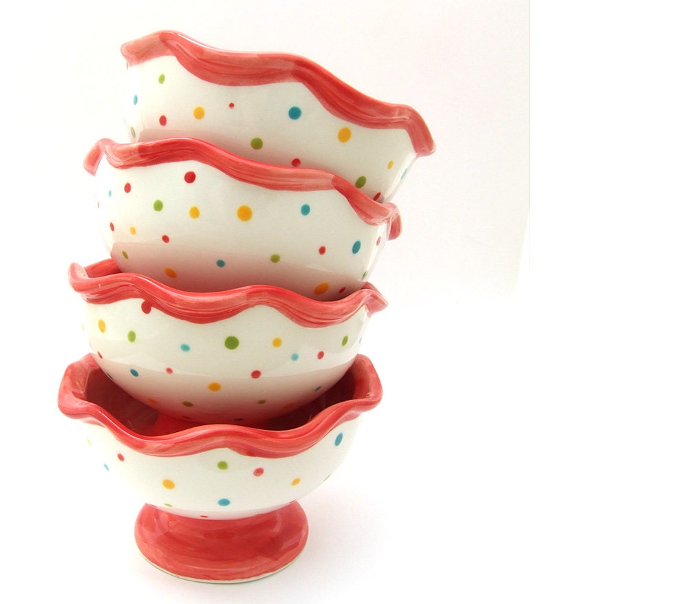 Jennifer Jangles Ceramic Ice Cream Bowl