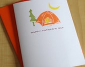 Father's Day - Tent - Camping - Handmade Greeting Card
