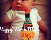 cute cute cute BOY Hawaiian TIE One of a Kind Onesie Newborn to 24 Months