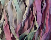 Hand Dyed Ribbon  LAVENDER MIST  1/2 Inch 5 yards