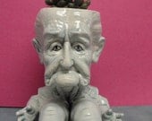Sitting Granny planter