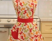 Retro Apron Bambi Deer MAGGIE Full Apron