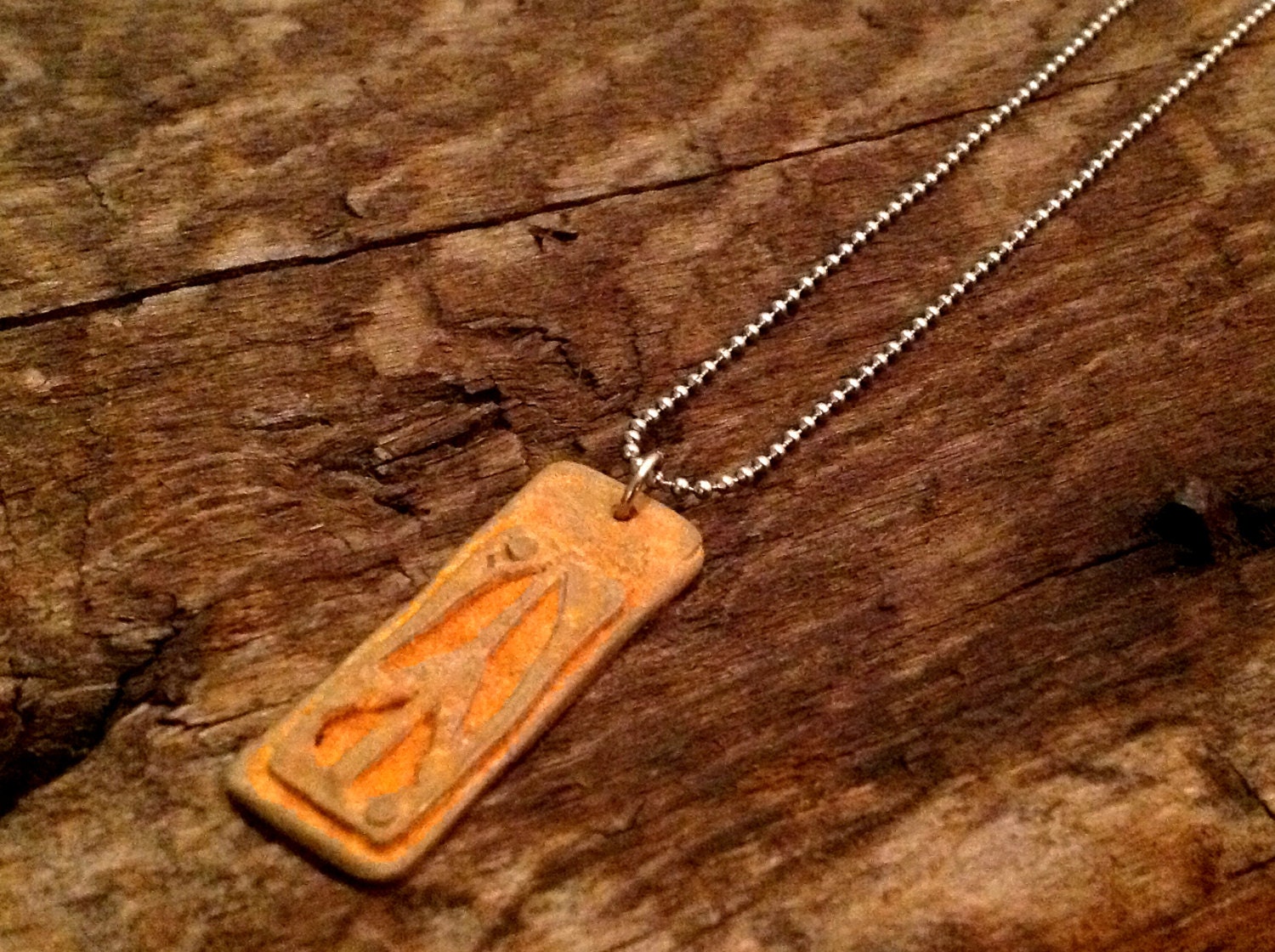 Peaceful Path - Bronze Peace Sign Necklace Mantra Jewelry
