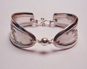 Silver Knife Bracelet Silverware Jewelry Recycled Queen Bess Sterling Bead Made to Order