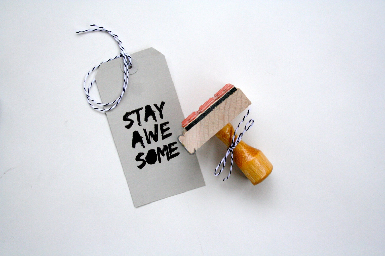 stay AWESOME stamp - perfect for birthday and housewarming gifts