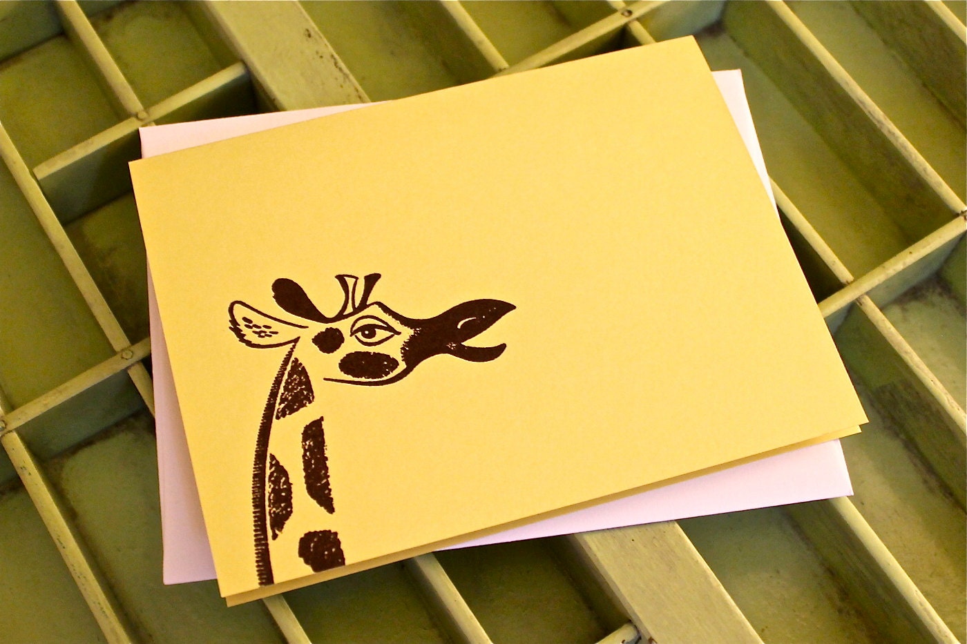 Yellow Giraffe Card