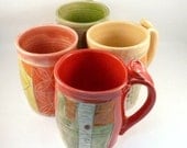 Mug a Month Club - One coffee cup each month of the year - Artful Sculpted Teacups