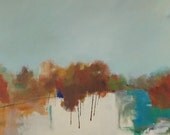 art acrylic painting original painting abstract landscape pamela munger large 30x40