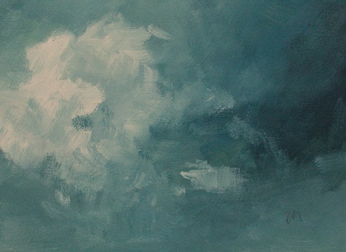 art oil painting original painting clouds sky