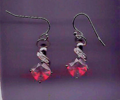 King Of Gems For The Queen Of Your Heart Ruby Earrings With Diamond Accent