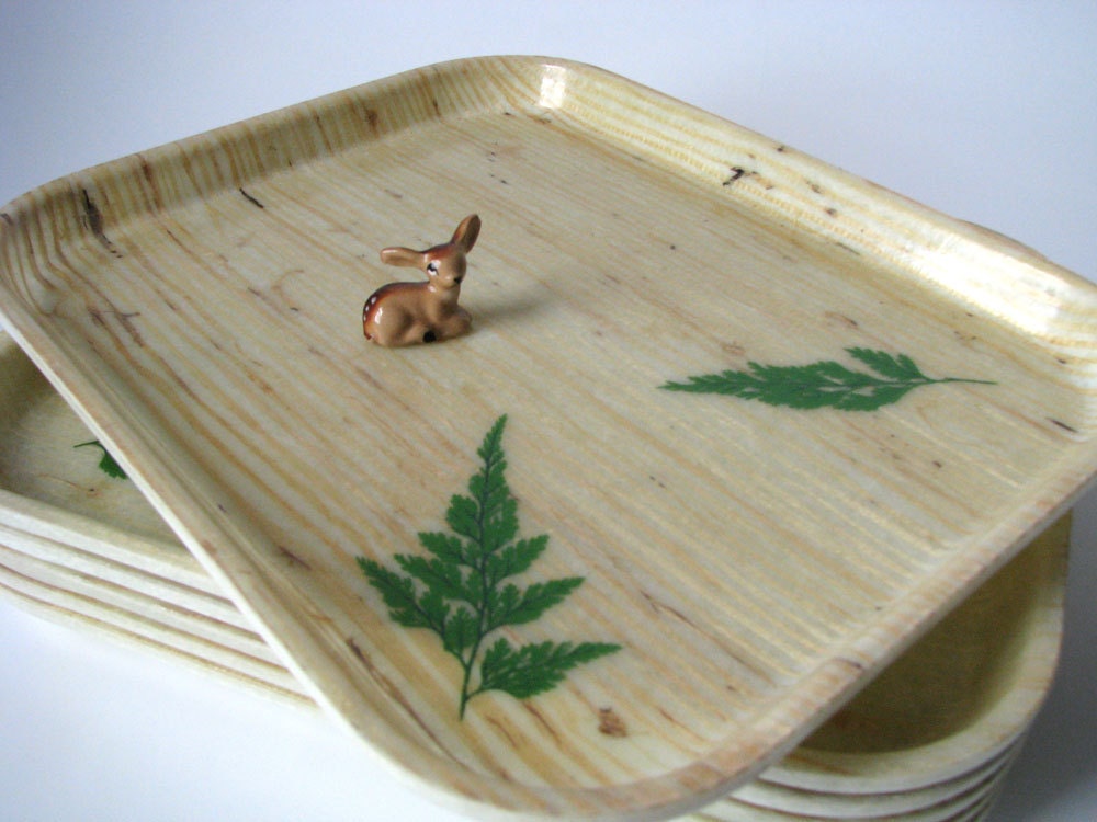 Vintage - Trays - Snack - Lunch - Serving