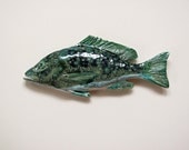 Ceramic art Snapper decorative art fish wall hanging