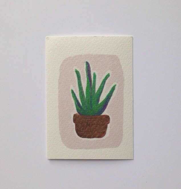 Succulent Life // Mini print // Wallet size