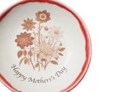 Mother's Day Small handmade Ceramic Serving Bowl - candy dish for Mom