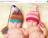 SALE 1 Unigender Boy Girl Baby Hat PHoTO PRoP Fashion Conscious Newborn stripe tassel Cap PiCk CoLors Knit to Order Featured PregnancyNewbo