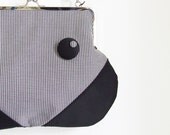 Black & White Houndstooth Tote , Messenger Bag