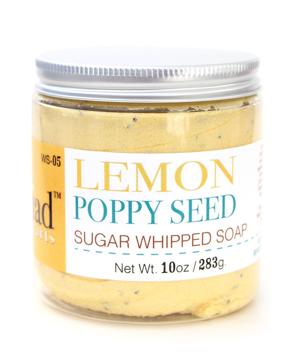 Lemon Poppy Cake Sugar Whipped Soap