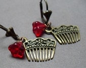 Snow White's Comb Earrings
