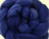 SALE Polworth Tussah Silk Top in Blueberry Semi Solid Rich Smooth Blue