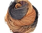 Sock yarn, handpainted, 320 yards, sock weight, SW Merino and Tencel, "Dusk"