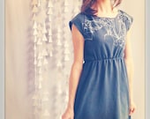 Planetarium dress,  eco fashion, facet print