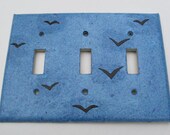 Birds on Blue Sky Recycled Tripple Light Switch Plates
