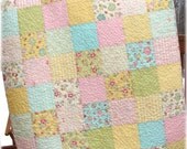 Baby Girl Quilt  Patchwork with Vintage Baby fabrics