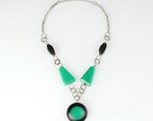 Geometric Color Block Necklace