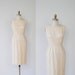 Lace Wiggle Dress Pale Nude Mad Men - S