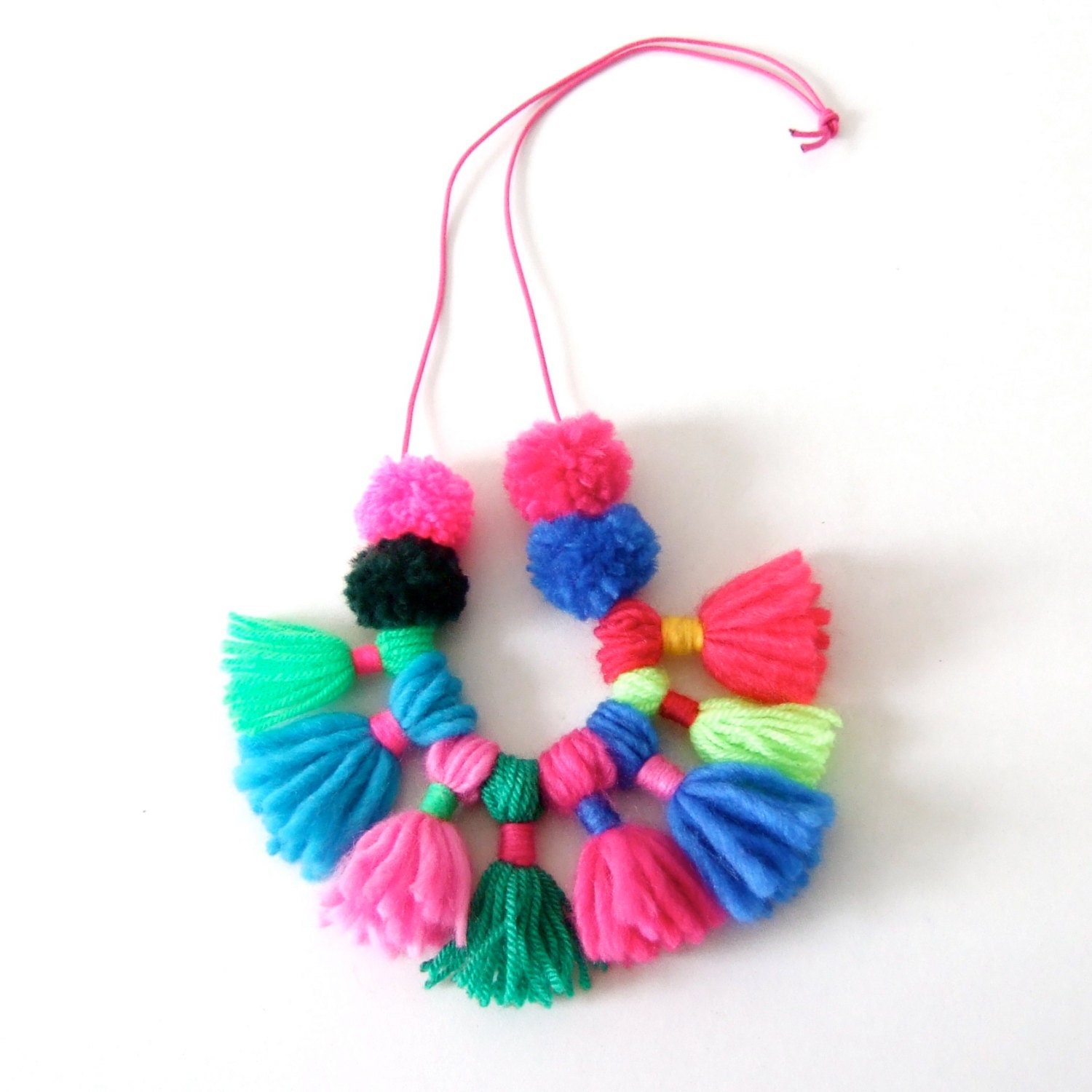 wool necklace