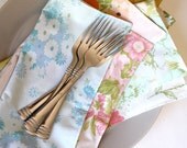 Vintage Mix Cloth Napkins, Set of 4