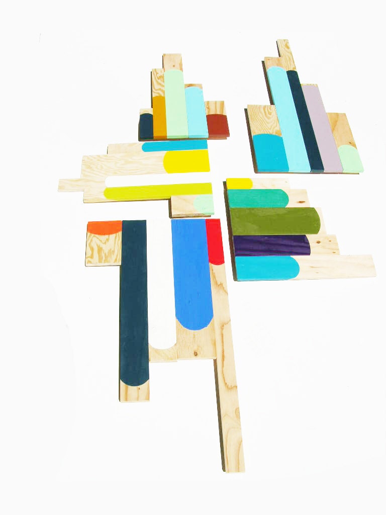 Plywood reclaimed reused organic forms found objects in nature and art Large paintings