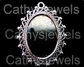 Antique Silver Waldorf Cameo Settings12 Pieces