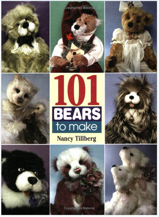 RARE 101 Bears To Make Book by Nancy Tillberg      FREE United States Shipping