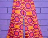 Girls Funky Retro Honeycomb Flared Pants size 6