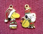 Snoopy and Woodstock santas