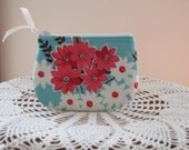 Coin/Business Card Clutch Zipper Case Flea Market Fancy