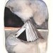 Art Print of an Original Painting of a Found Beach Shelter 8x10 - Let's Stay the Night Here