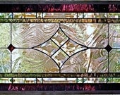 Stained Glass Window Panel, Custom / For ALS Association of Austin, TX