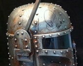 Daniel Logan Signed Steampunk Boba Fett  battle bashed helmet Star Wars