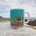 Mug with Cottage, Sheep, Tree and Sunrise